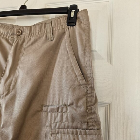 Roadblock Men's Khaki Cargo Multi-Pocket Shorts Size 32 - Picture 5 of 15